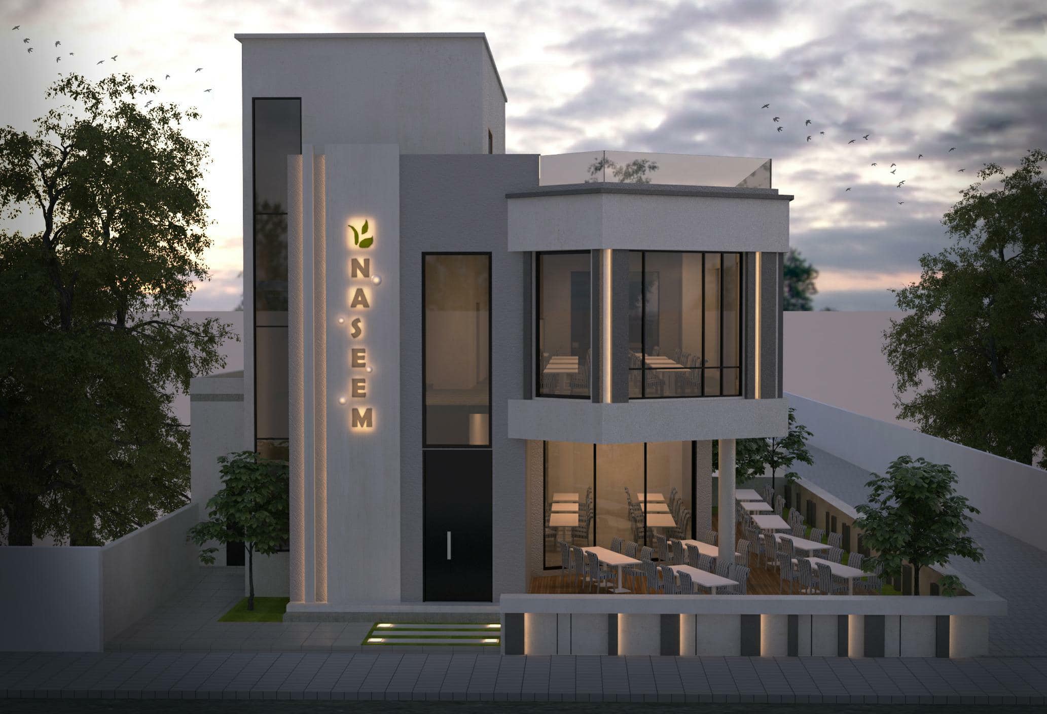 Unique commercial space with Unique Space | Brand New | Outdoor Seating|Shop space for Rent in Adliya