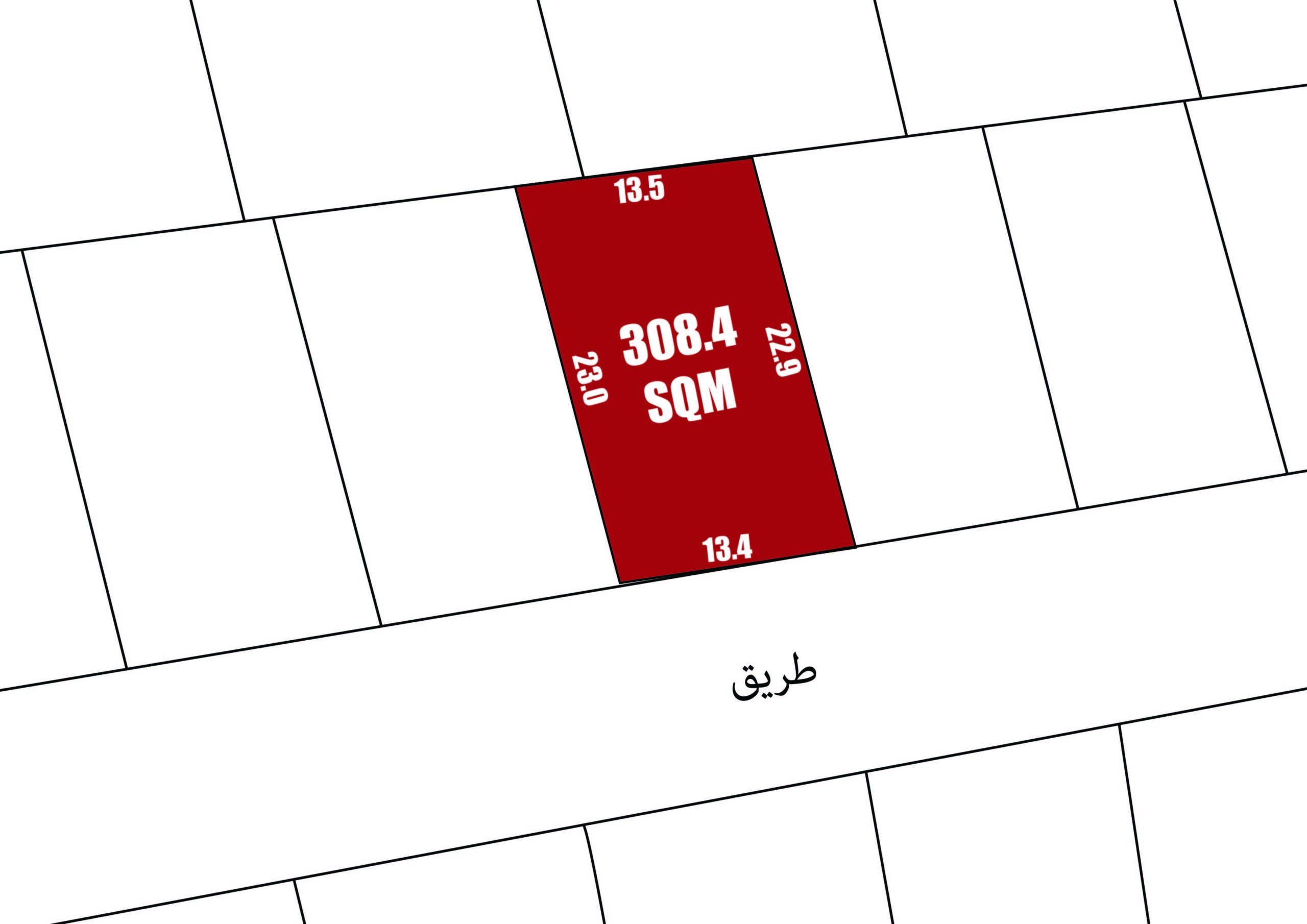 ارض للبيع في البديع | ٣٠٨.٤ متر مربع | هاوس مي