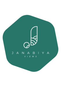 Janabiyah Views logo showcases the essence of the brand.