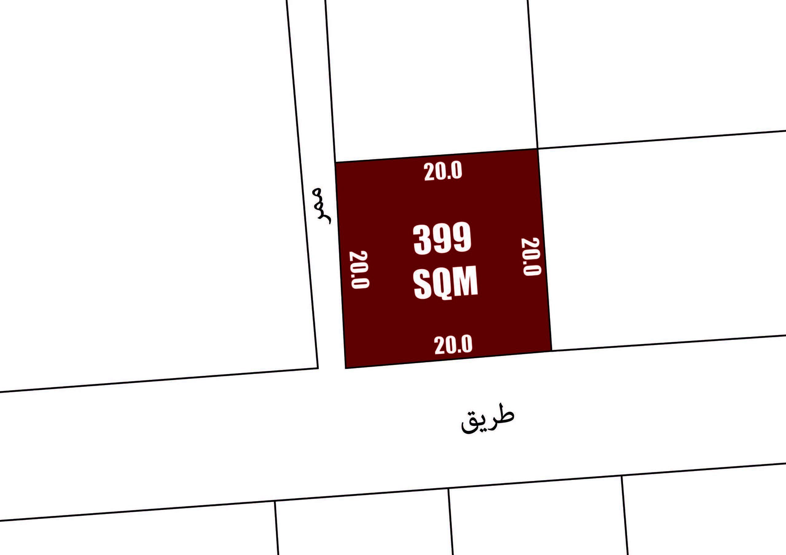 RA Land for Sale in Zallaq - 399 SQM | House me