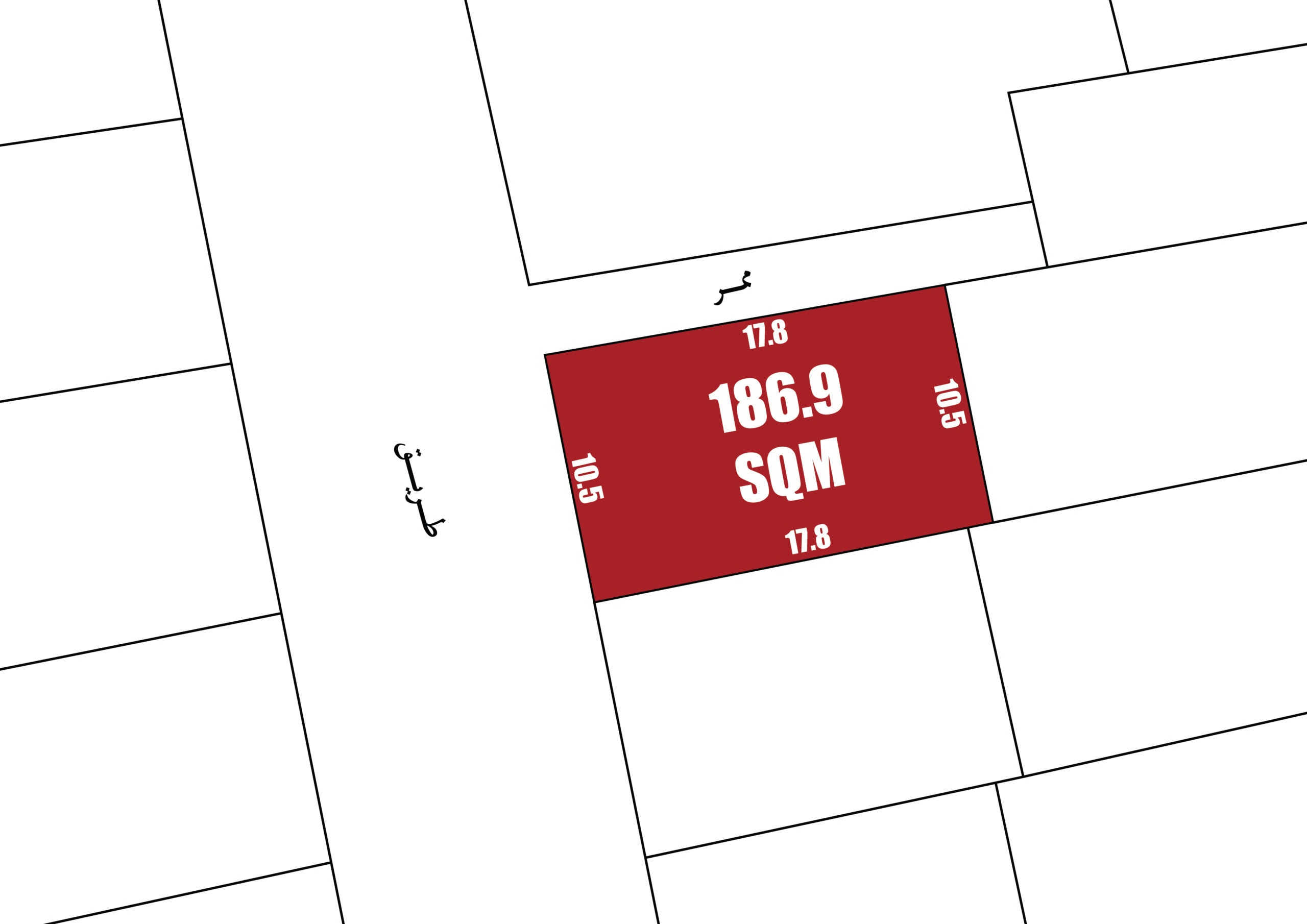 Residential Land for Sale in Al Malkiya | 186.9 SQM | House me
