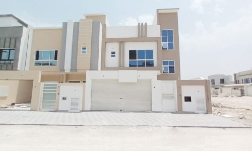 Keywords: modern apartment building, deserted area.