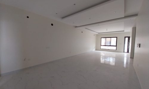 An empty room with white walls.