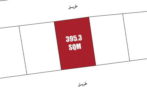 Residential Land Sale: A map showing the location of a plot of land available for sale.