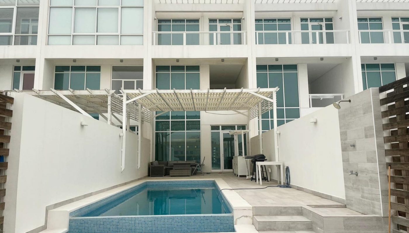 Beachfront FULLY-Furnished Villa for Sale in Amwaj | Private Pool