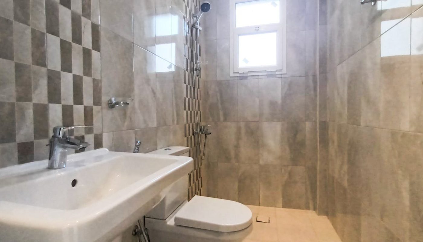 A brand new apartment in Hidd with a sea view.