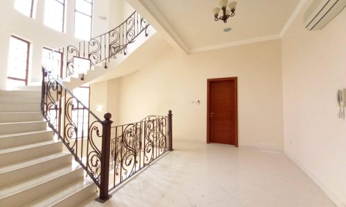 A staircase in a house.