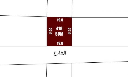 ارض للبيع في قلالي في موقع مميز جدا