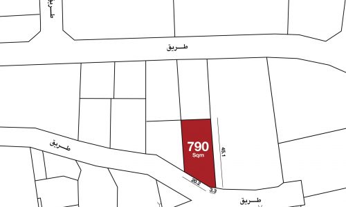 A map showing the location of a plot of land in Tubli Area, a prime location.