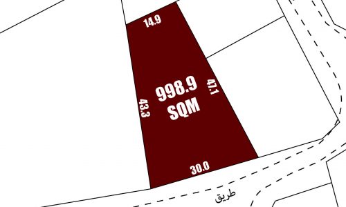 ارض للبيع في سند بمساحة ٩٩٨.٩ متر مربع | هاوس مي