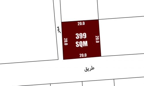 RA Land for Sale in Zallaq - 399 SQM | House me