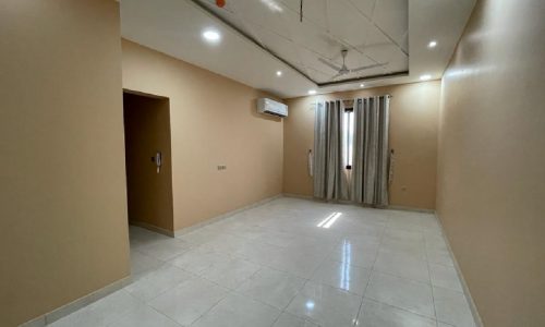 Brand New Semi-Furnished Flat with Tile Floors and Ceiling Fan in Buhair.