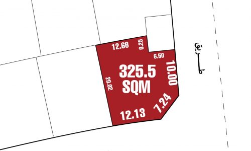 A map showing the location of a property.