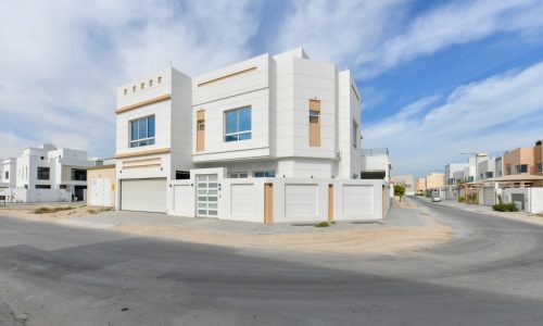 A white house in the middle of a desert: Amazing 4BR Villa for Sale in Al Qurrayah Area.