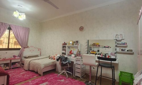 A bedroom with a pink rug and white furniture, perfect for creating an auto draft of a dreamy interior space or enhancing SEO keywords.