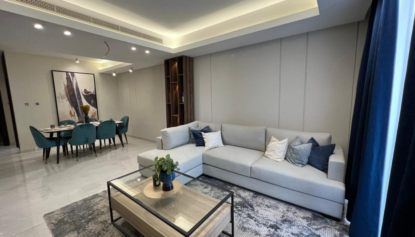 Stunning living room with a couch and a coffee table.